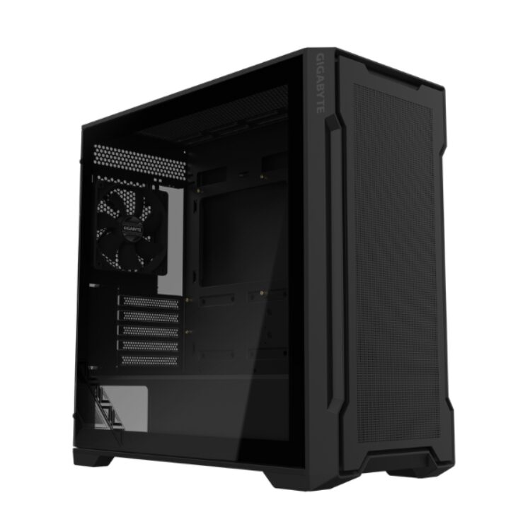 Gabinete Gigabyte C102 Glass TG Mid-Tower Fan x2 Black 1