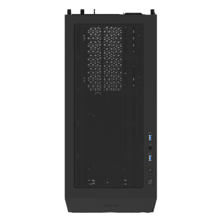 Gabinete Gigabyte C102 Glass TG Mid-Tower Fan x2 Black 3