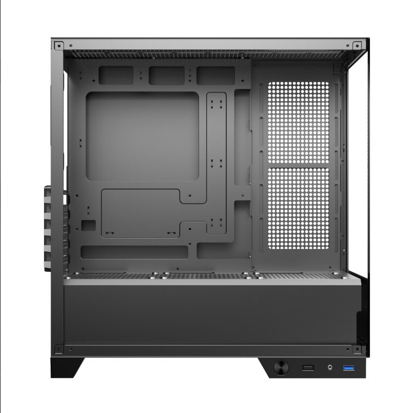 Gabinete Raptor Thunder Strike TG x2 Mid-Tower RGB Fan x1 Black 3