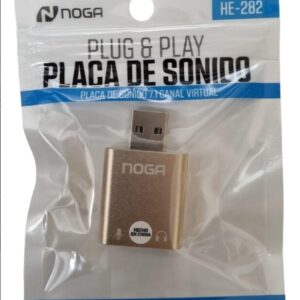 Placa Sonido Usb Externo 7.1 Mic Audio 3.5mm Noga He-282