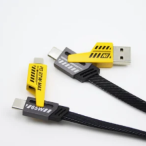 Cable Reforzado de Carga Rápida 65W – 4 en 1 USB-C – 120 cm – Kelyx