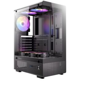 🖥️ Gabinete Antec VCX300 RGB Elite Black – Diseño moderno y refrigeración eficiente