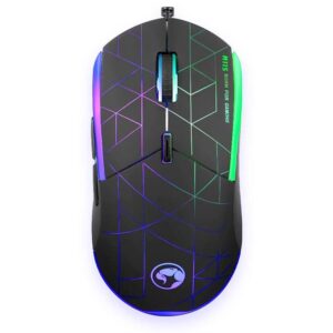 Mouse Gamer Marvo M115 – 4000 DPI, LED 7 Colores y diseño ambidiestro