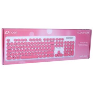 NKB-580RS – Teclado Slim | Silencioso, liviano y elegante Rosa