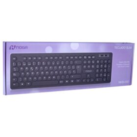 NKB-580 – Teclado Slim | Silencioso, liviano y elegante Negro