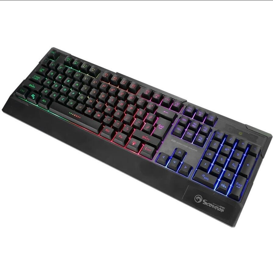Teclado Marvo Membrana K606 LED 3 Colors SP 3