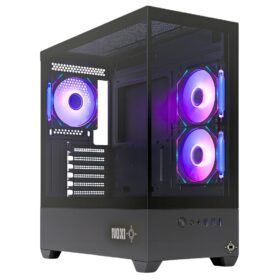 Gabinete Noxi Gaming Zowi Negro – 3x120mm ARGB Fans