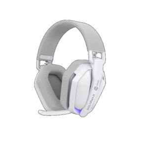 Auricular Solarmax Tri Mode Ultra Lightweight Gaming White Wireless
