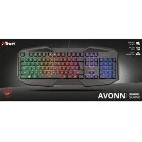 TECLADO GAMER TRUST GAMING GXT 830RW AVONN RGB USB