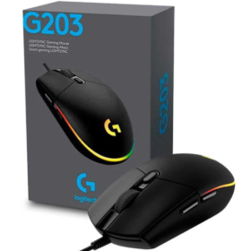 MOUSE GAMER LOGITECH G203 GAMING LIGHTSYNC BLACK