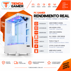 PC GAMER RYZEN 5 3400G