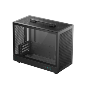 Gabinete Outlet DeepCool CH160 Plus M-ATX Súper Compacto Portable Negro