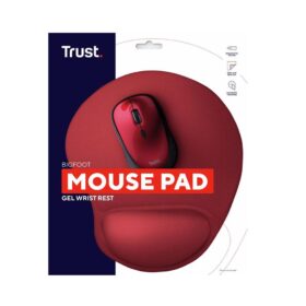 Mouse Pad Rojo Trust BigFoot con Apoya Muñeca