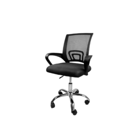 Silla Ergonómica de Escritorio con Ruedas y Soporte Lumbar Fijo Tela Mesh
