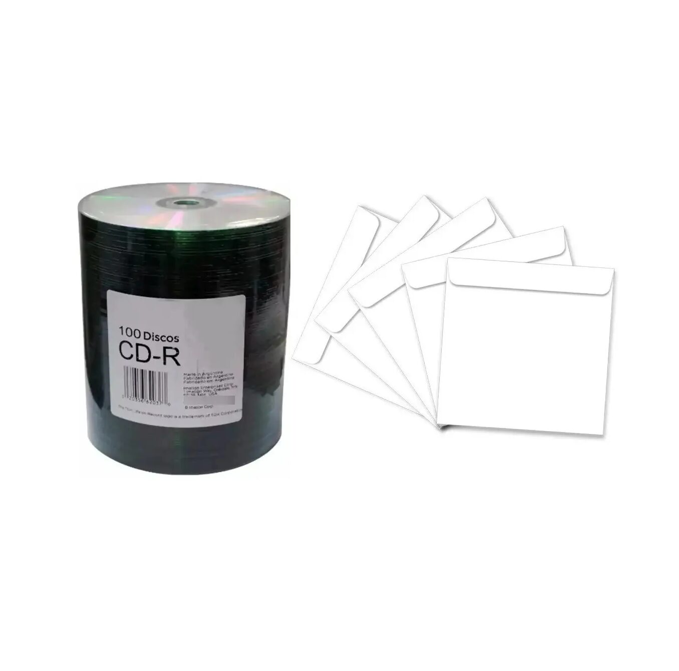 Cd Virgen Memorex Bulk X 100 Unidades 1