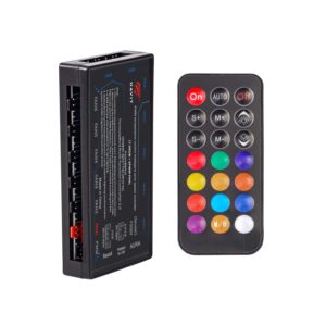 Controladora HUB Havit F2093 PWM ARGB 5V SATA para Coolers