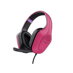 Auricular Gamer Trust GXT 415P Zirox Rosa para PC, PS5, PS4, Xbox y Switch