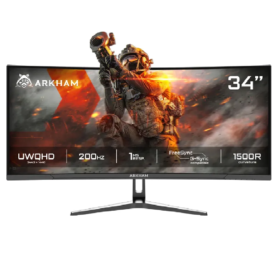 Monitor Gamer Arkham 34" Curvo UWQHD 200Hz