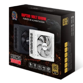 Fuente Raptor Volt 1000W 80 Plus Gold Full Modular PCIe 5.1