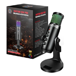 MICRÓFONO RAPTOR VOX PRO RGB USB PARA STREAMING