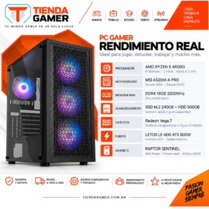 PC GAMER RYZEN 5 4600G
