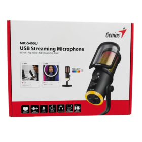 MICRÓFONO GENIUS MIC-S400U BLACK USB PARA STREAMING