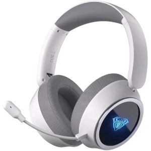 AURICULAR GAMER AULA A600 RGB INALÁMBRICO TRIMODO BLANCO
