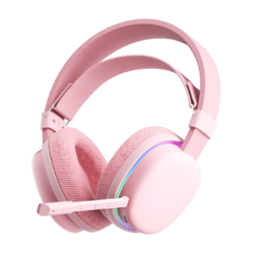 AURICULAR AULA G7 PINK – INALÁMBRICO USB / BLUETOOTH