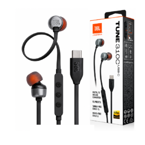 Auricular JBL T310C Cableado USB-C Negro