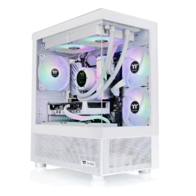 Gabinete Thermaltake View 170 TG ARGB Snow Micro ATX Blanco